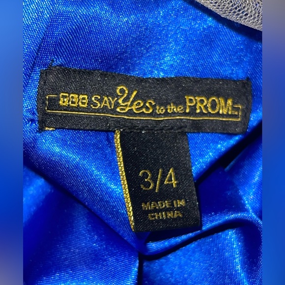 ‘Say Yes to the Prom’ Blue Long Dress - Picture 4 of 4